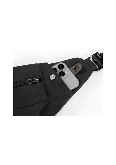 Erkekler İçin Şık Ve Pratik Crossbody Omuz Çantası, Günlük Kullanım İçin Üçgen Göğüs Çantası, Spor Ve Seyahat İçin Fonksiyonel Aksesuar Siyah