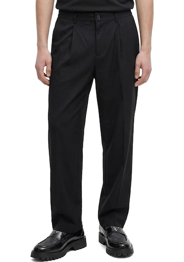 Regular Fit Yüksek Bel Erkek Kumaş Pantolon Gabriel Siyah