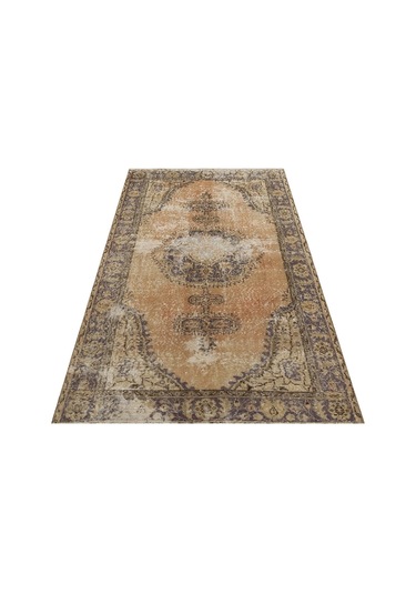 Eşsız Güzellığe Sahıp Vıntage El Dokuma Halı 114 X 207 Cm 9578