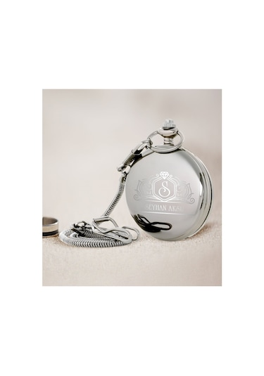 Samstar Kişiye Özel TCDD Tren Kabartmalı 47 MM Köstekli Cep Saati