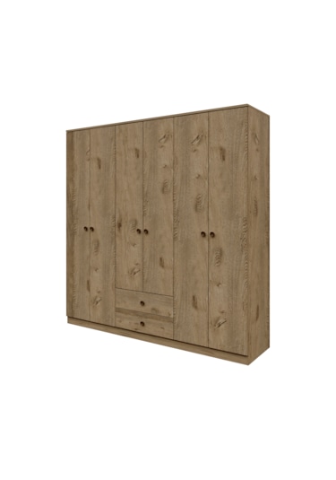 Diamond 6 Kapaklı,çekmeceli,raflı Dolap/gardırop %100mdf