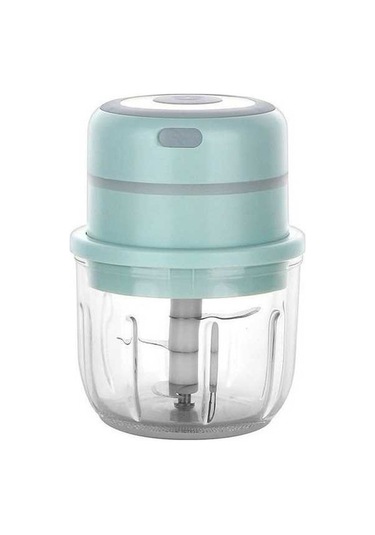 Primepickings Zm-14 Ev Tipi Mini Kablosuz Elektrikli Sarımsak Ezici, Yeşil Cam 300ml Diğer Renkli Diğer