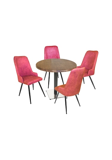 Beymobilya Karanfil Werzalit Yuvarlak - Çırağan Masa Takımı (Q90)