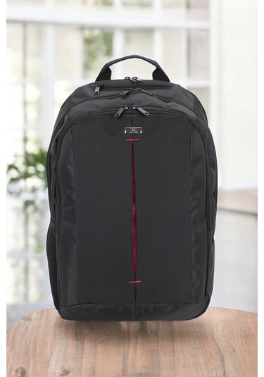 Siyah Basic 17,3 İnç Unisex Laptop Sırt Çantası Renkli Çok Renkli
