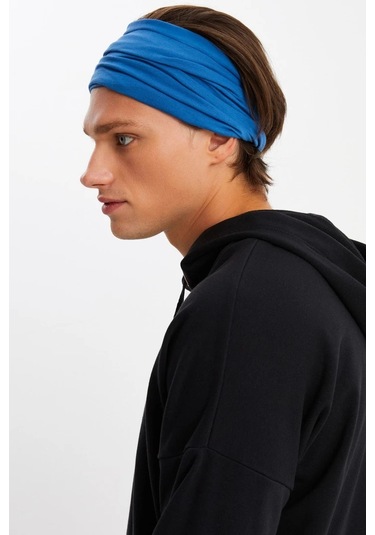 Erkek 4 Fonksiyonlu Koruyucu Pamuklu, Esnek, Terletmez, Bandana, Boyunluk, Maske - Tek Ebat / Parlament Parlament