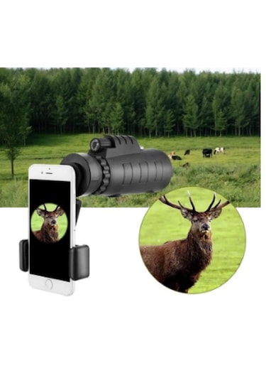 Lizer 40x60 Dürbün Teleskop + Telefon Tutucu + Gece Görüşü Pusula