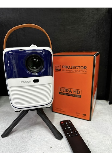Projector Ev Tipi 64 Gb 2 Gb Rem Hafıza Hd Görüntü Kumandalı
