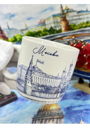 Bjorn Moskova "naberezhnaya" 180 Ml Porselen Hatıra Kupa 431951068 Beyaz