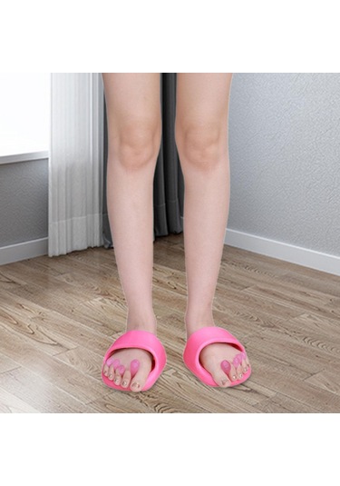 Suntek 2 Adet Akupresür Ayak Masaj Terliği Ayırıcı Ev Ofis Pembe Pembe