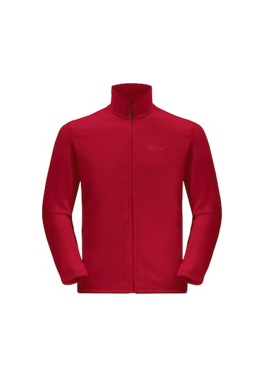 Jack Wolfskin Erkek Polar Ceket Taunus Fz Bordo Tam Fermuar Bordo Bordo