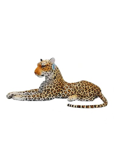 Leopar Peluş Oyuncak Açık Sarı