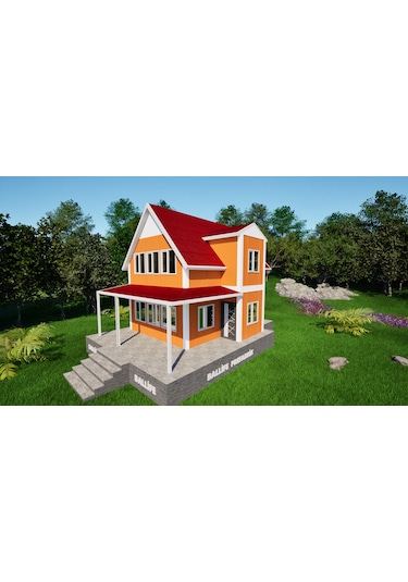 Ballife Prefabrik 101 M2 Standart Dubleks Prefabrik Konut