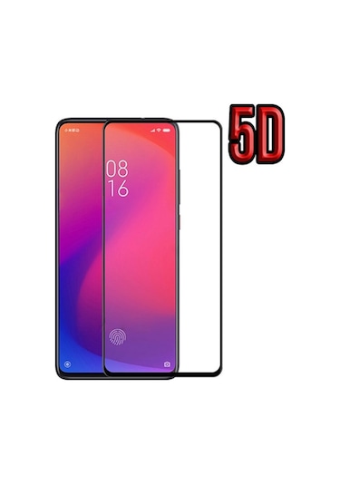 Xiaomi Redmi K20-K20 Pro-Mi 9T 5D Full Kaplama Kırılmaz Cam Ekra Siyah