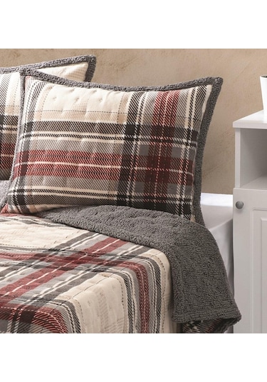 Merinos Allday Çift Kişilik Yatak Örtüsü Seti Dureau Gri