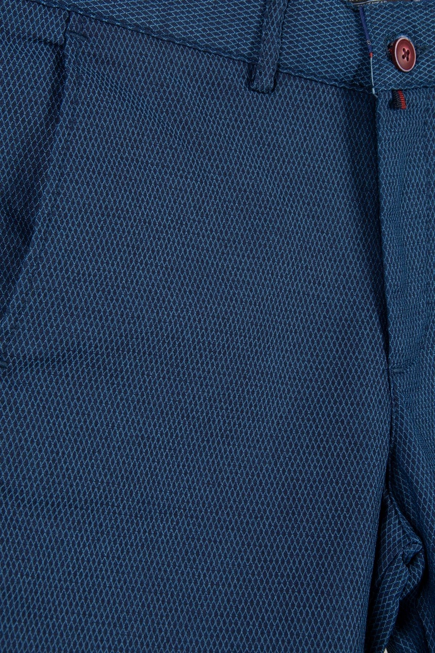Veaven Erkek Lacivert Slim Fit Keten Şort Vavn9y-2200196-5 Lacivert