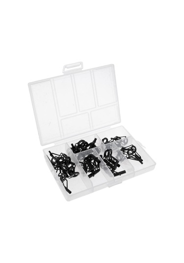 Suntek 40 Adet Paslanmaz Çelik Olta Rehberleri Halka Çubuk