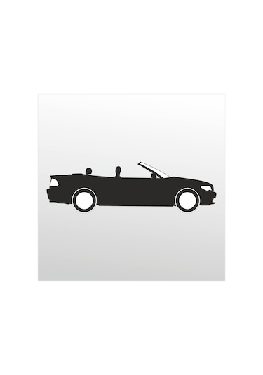 Folyo Sticker Araba 130cm Uzunluk Siyah