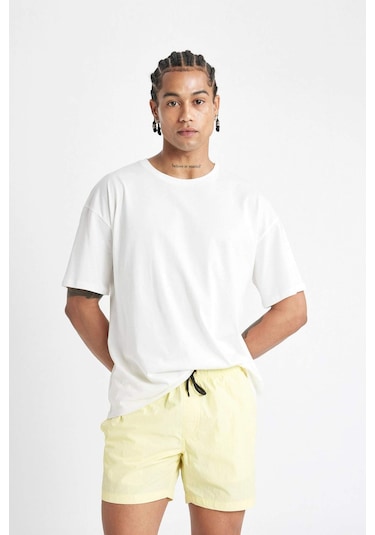 DeFacto Kısa Boy Deniz Şortu B7227AX24HSYL236