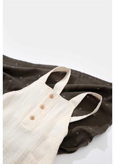 BabyCosy Organik Cepli Salopet Tulum Csym7009 001