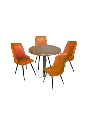 Beymobilya Karanfil Werzalit Yuvarlak - Çırağan Masa Takımı (Q90)