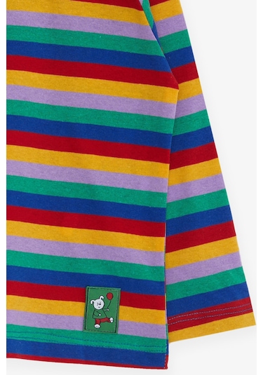 Breeze Erkek Bebek Uzun Kollu Tişört Çizgili 9 Ay-3 Yaş, Karışık Renk Çok Renkli