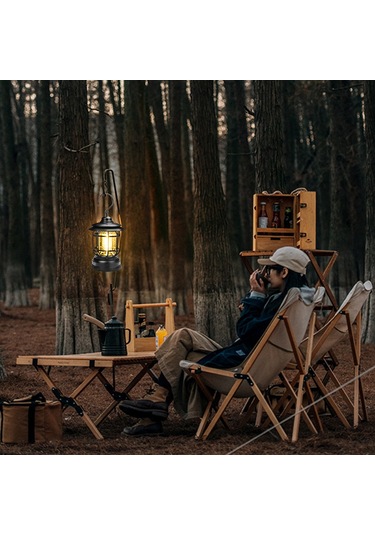 Yuntech01 Siyah Usb Şarjlı Kamping Feneri, Çadır Işığı, Dış Mekan Acil Işık, Taşınabilir Ev Içi/ Dışarı Feneri, Dayanıklı Malzeme Çok Renkli