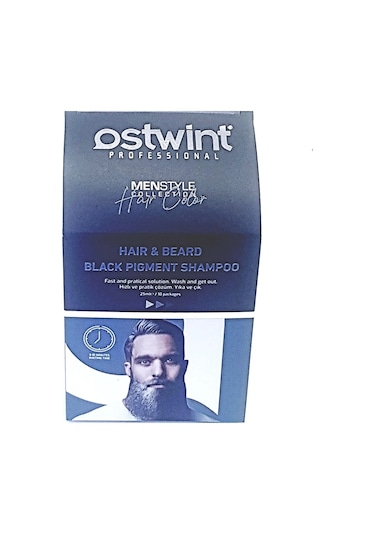 Ostwint Saç Sakal Bıyık Siyahlaştırıcı Şampuan 25Ml X10'Lu