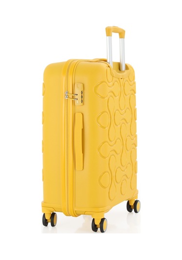 Mçs Polipropilen 3lü Valiz Seti Büyük & Kabin & Makyaj V376 S23sy1000053-set 00012 Sarı