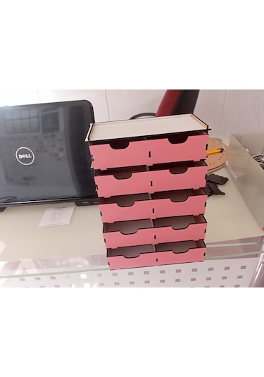 Çekmeceli Takı Kutusu Ahşap