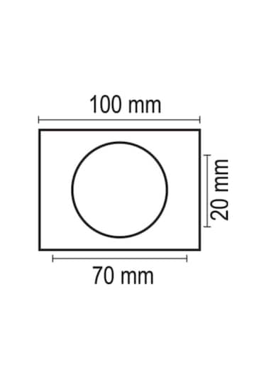 Mr16 Duy Cam Spot Aksesuar 70X100
