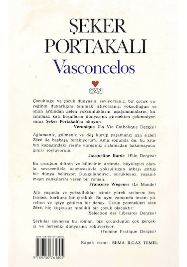 Şeker Portakalı - 40.Yıl Özel Baskı - Jose Mauro De Vasconcelos - Can Yayınları