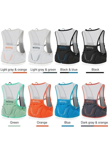 Tongxida Inoxto Ix592 2.5l Spor Çanta - 2x450ml Su Torbası - Koyu Gri & Turuncu Çok Renkli