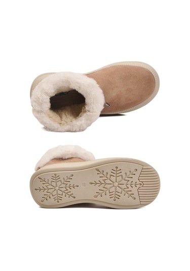 Aspor Vizon Kürklü Kadın Düz Bot Çok Renkli