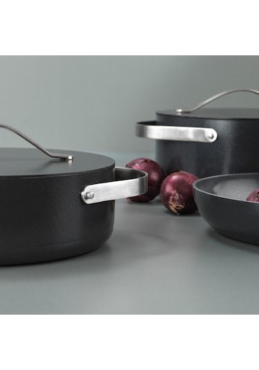 Schafer Moonlight 7 Parça Seramik Tencere Seti-siyah