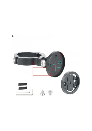 Fosenze Jantlı Bisiklet Arka Fener Tutucu, Alüminyum Malzeme, Garmin Varia Serisi Uyumlu, Kolay Kurulum, Yol Görünürlüğünü Artırır