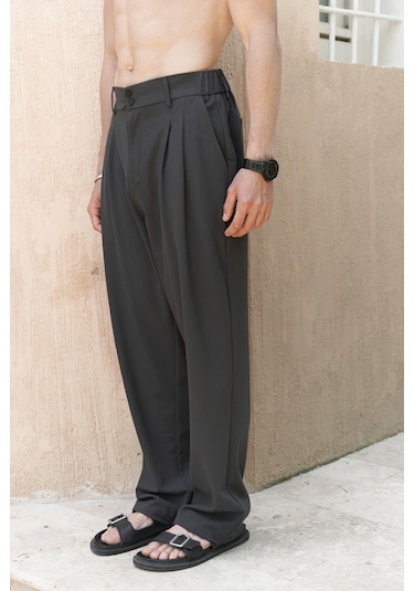 Mai Collection Geaohrid Siyah Erkek Pantolon Siyah