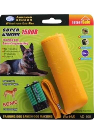 Aokeman AD-100 Ultrasonik 150 DB Uzun Menzilli Köpek Kovucu ve Eğitici Ses Cihazı