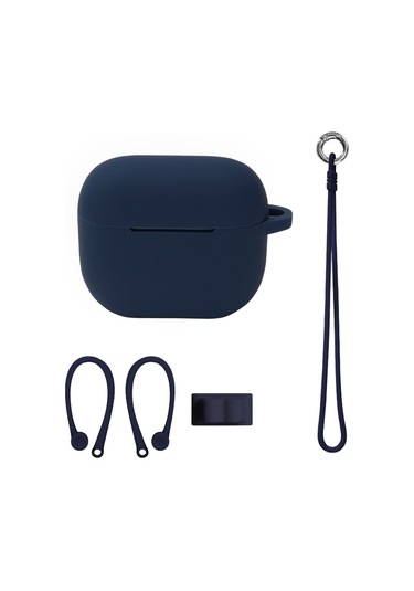 Airpods Uyumlu 3 İçin Bluetooth Kulaklık Silikon Kapak Seti, Renk: El İpi Seti Öğlen Mavisi Diğer