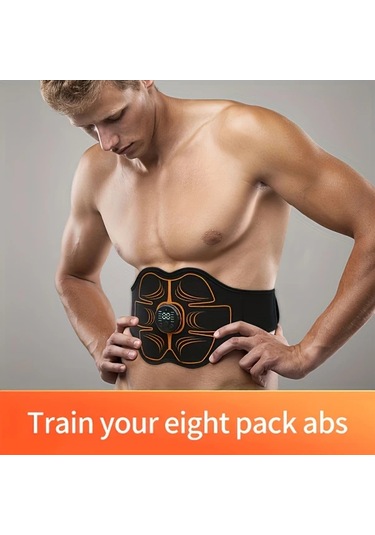 Fochsia 1 Adet Karın Kası Antrenman Kemer Black Usb İle Ayarlanabilir Bel Masajörü Çekirdek Egzersizler İçin Dayanıklı Altın