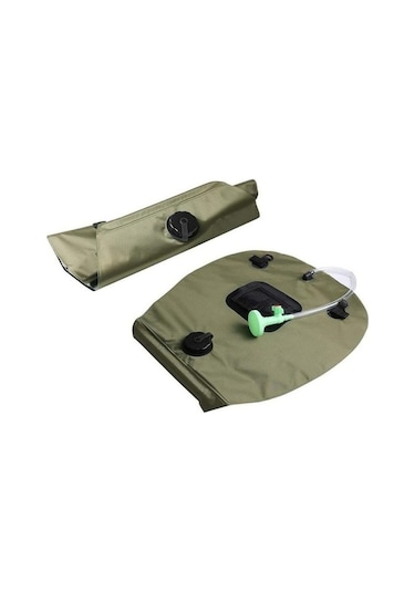 Novahub Yeşil Güneş Enerjili Duş Çantası, 5 Galon/20l Güneş Enerjili Isıtma Kamp Duş Çantası, Ç Hortum Ve Kamp Mutfak Malzemeleri 57013383 Yeşil Yeşil