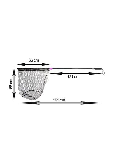Captain 6783 Kepçe Tek Parça 190cm Alüminyum Saplı 70x60cm Rubber Tor