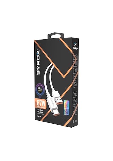 Syrox 67w Type-c Turbo Hızlı Şarj Seti + Pd Destekli Adaptör & Ty