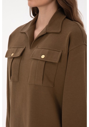 U.s. Polo Assn. Kadın Haki Elbise Örme 50318191-vr027 Haki