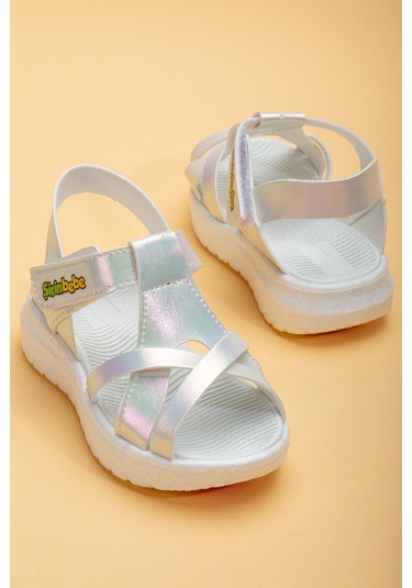 Şirinbebe Şiringenç Yüz Direkli Çapraz Bantlı Ortopedik Sedef Kız Bebek Kız Çocuk Sandalet-3092-sedef Sedef