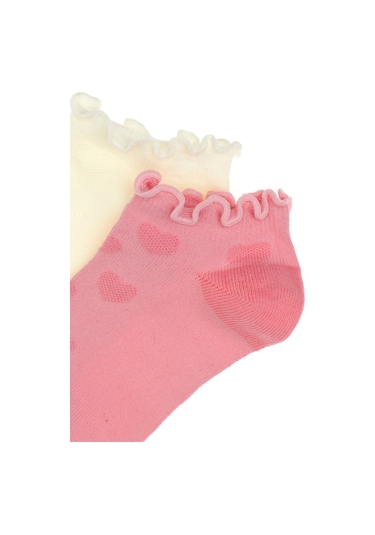 U.S. Polo Assn. Kız Çocuk 2'li Patik Çorap 50311329-VR041