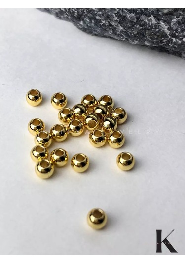 Klipsa Jewelry Altın Renkli Boncuk Ayırıcılar, Spacerlar 20 Adet 3 Mm 208069868