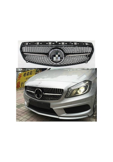 Mercedes W176 Diamond Amg Ön Panjur Izgara Seti 2012 / 2016 A Ser