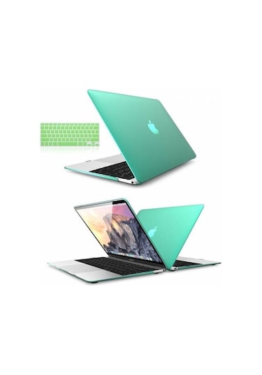 Apple Uyumlu MacBook Pro Reti̇Na 13.3 A1502 Kılıf 2In1 Si̇Li̇Kon + Klavye Siyah