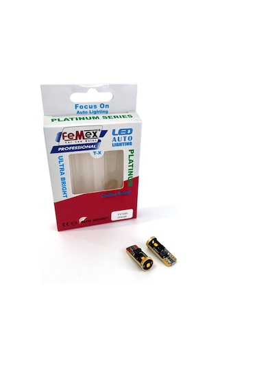 Femex Platinum Turuncu T10 3smd Osram Chipset Led Ampul Aktif Canbus