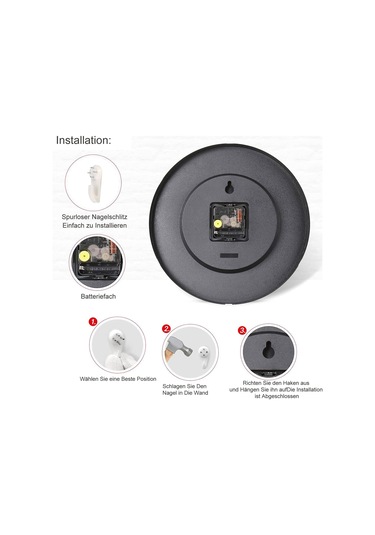 30 Cm Çocuk Öğrenme Saati, Tik Tak Etmeyen Sessiz Duvar Saati, Pille Çalışan Dekoratif Saat, Kolay Okunabilen Renkli Duvar Saatleri Diğer